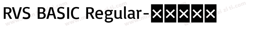 RVS BASIC Regular字体转换